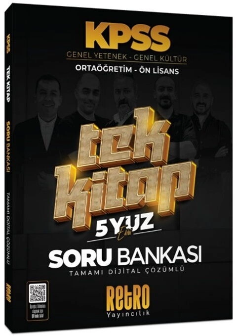 RETRO  2026 KPSS ORTAÖĞRETİM - ÖN LİSANS TEK KİTAP SORU