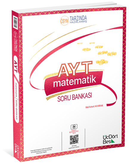 ÜçDörtBeş 345 - AYT Matematik Soru Bankası - Güncel Baskı 2024