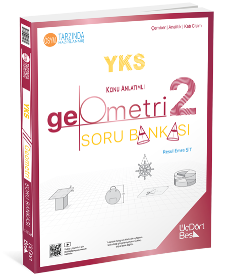ÜçDörtBeş Yayınları Geometri 2  Konu Anlatımlı Soru Bankası *YENİ** 2025