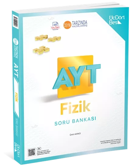 ÜçDörtBeş AYT Fizik Soru Bankası GÜNCEL BASKI 
