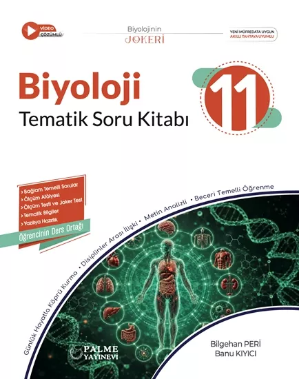 PALME 11.SINIF JOKER BİYOLOJİ TEMATİK SORU KİTABI 2027