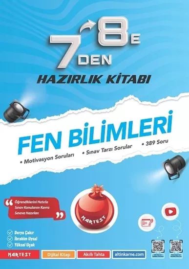 Nartest 7 Den 8 E Fen Bilimleri Hazırlık Kitabı 2025