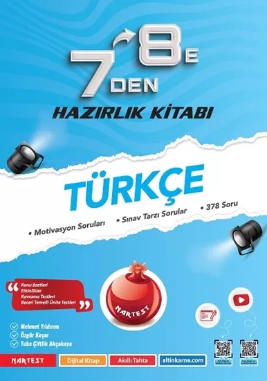 Nartest 7 Den 8 E Türkçe Hazırlık Kitabı 2025