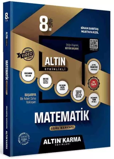 Altın Karma 8.Sınıf Matematik Altın Etkinlikli Kazanım SB 2025-26