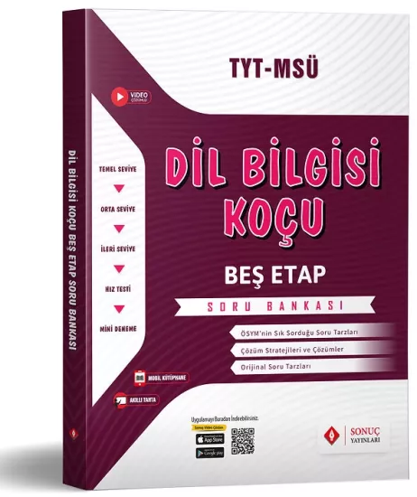 Sonuç Yayınları Dil Bilgisi Koçu Beş Etap Soru Bankası 2024-2025