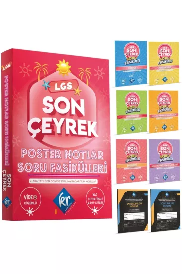KR AKADEMİ LGS Son Çeyrek Poster Notlar Soru Fasikülleri