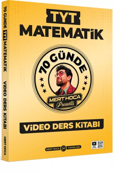 KR AKADEMİ Mert Hoca Yayınları / 70 Günde TYT Matematik  Video Ders Kitabı