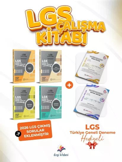 Dizgi Kitap 2027 MEB LGS Çıkmış Sorular ve Örnek Sorular Seti (4 Kitap)