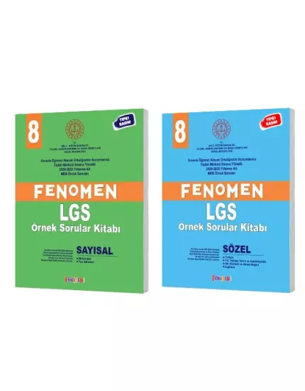 Fenomen Yayınları Fenomen 8 MEB Sayısal ve Sözel Örnek Sorular 2026