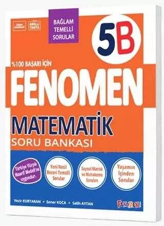 Fenomen Yayınları 5. Sınıf  Matematik Soru Bankası B 2026-2027 **YENİ**