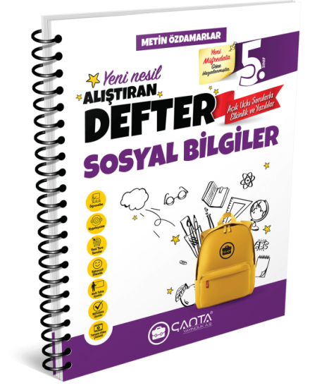 ÇANTA 5. Sınıf Sosyal Bilgiler Alıştıran Defter
