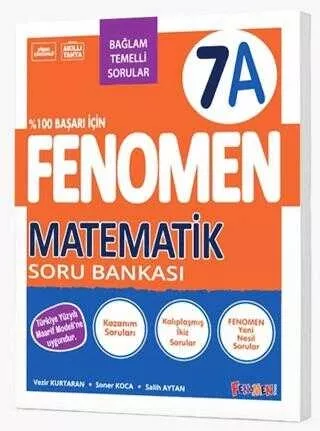 Fenomen Yayınları 7. Sınıf Fenomen A Serisi Matematik Soru Bankası  2026-2027 **YENİ**