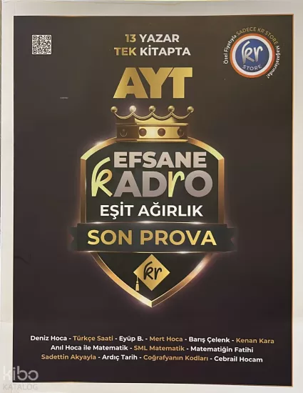 KR Akademi AYT Efsane Kadro Eşit Ağırlık Son Prova