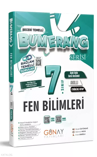 Günay Yayıncılık 7. Sınıf Bumerang Etkinlikli Fen Bilimleri 2026-2027 *YENİ**