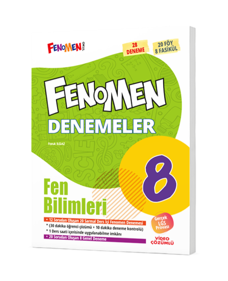 Fenomen Okul Yayınları 8. Sınıf Fen Bilimleri 28 Deneme
