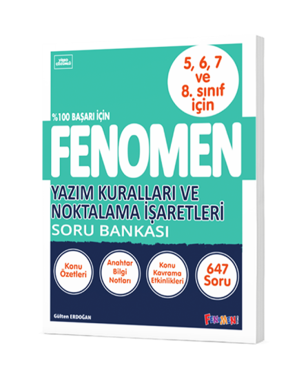 Fenomen Yazım Kuralları Ve Noktalama İşaretleri Soru Bankası 5-6-7 ve 8 Sınıflar için