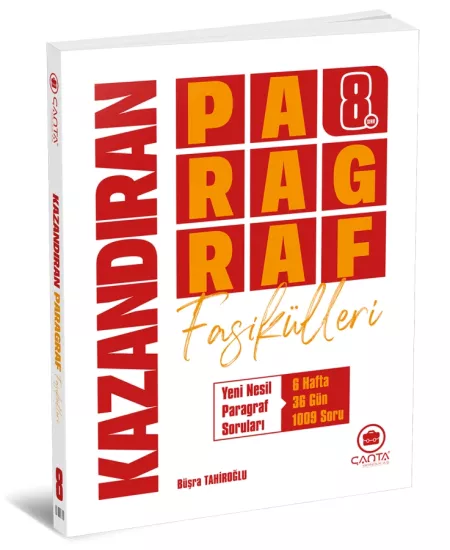 Çanta 8.Snf.Kazandıran Paragraf Fasikülleri (6 fasikül)+Deneme Sınavı 205-2026