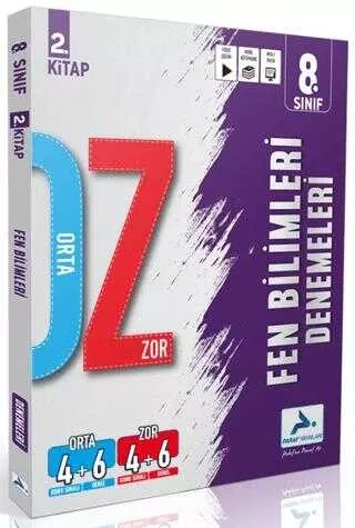8. Sınıf Fen Bilimleri Orta Zor Branş Deneme - 2. Kitap