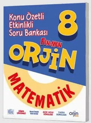Orjin Yayınları 8. Sınıf Orjin Matematik Defteri