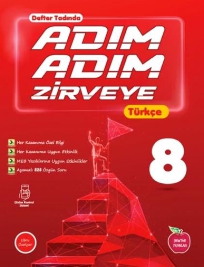 NEWTON 8.SINIF ADIM ADIM ETKİNLİKLİ KONU ANLATIMLI  SORU BANKALARI TÜRKÇE YENİ