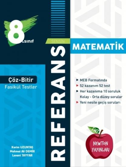 NEWTON 8.SINIF REFERANS ÇÖZ BİTİR  FASİKÜL TESTLER MATEMATİK