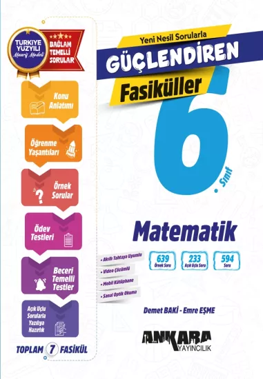 ANKARA  6. SINIF MATEMATİK FASİKÜL KONU ANLATIM