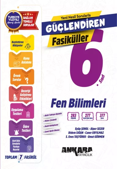 ANKARA  6. SINIF FEN BİLİMLERİ FASİKÜL KONU ANLATIM