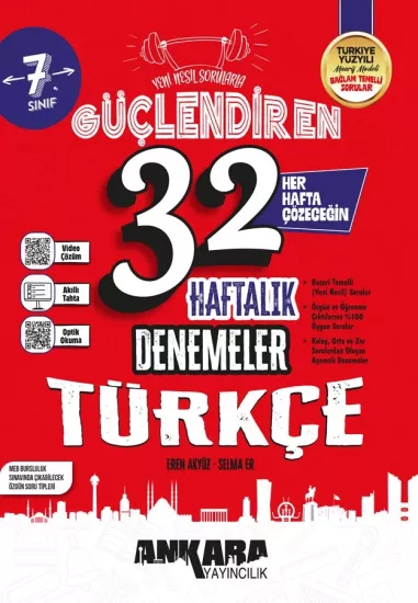 ANKARA  7. SINIF TÜRKÇE 32 HAFTA KAZ. DENEME