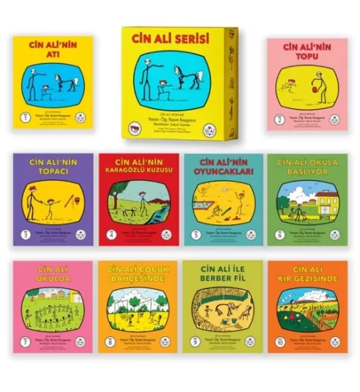 Cin Ali Serisi Kutulu Set 10 Takım Kitap