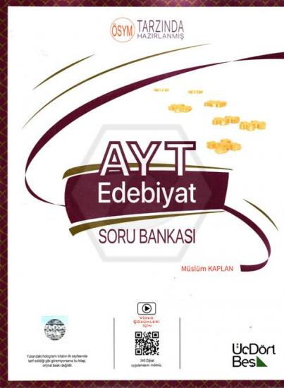 ÜçDörtBeş AYT Edebiyat Soru Bankası 2024
