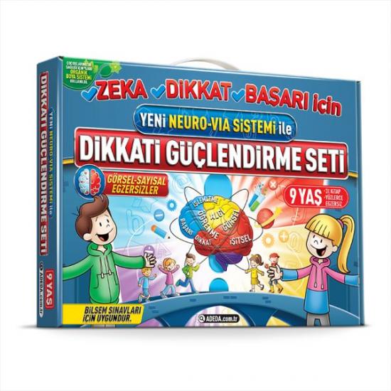 Dikkati Güçlendirme Seti 3. Sınıf 9 Yaş 3 Kitap Karton Kutu Set