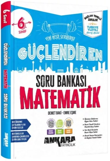 Ankara Yayıncılık 6. Sınıf Matematik Güçlendiren Soru Bankası 2027
