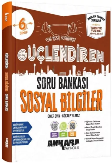 Ankara Yayıncılık 6. Sınıf Sosyal Bilgiler Güçlendiren Soru Bankası  2027