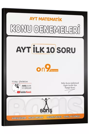 KR AKADEMİ Barış Yayınları AYT İlk 10 Soru Konu Denemeleri