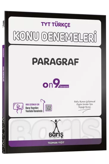 KR AKADEMİ Barış Yayınları TYT Türkçe Paragraf Konu Denemeleri