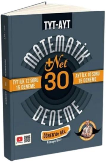 Bıyıklı Matematik TYT İlk 12 AYT İlk 10 Soru Matematik 30 Deneme**YENİ**2025