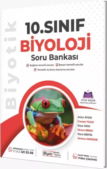 Biyotik Yayınları 10. Sınıf Biyoloji Soru Bankası 2026-2027 **YENİ**