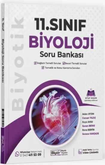 Biyotik Yayınları 11. Sınıf Biyoloji Soru Bankası 2026-2027 **YENİ**