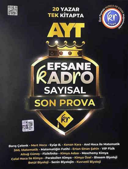 KR Akademi AYT Efsane Kadro Sayısal Son Prova