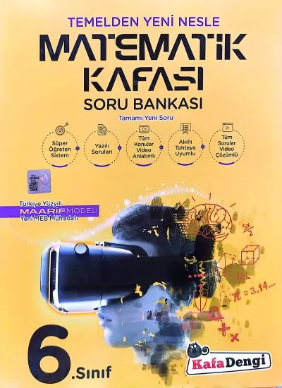 Kafa Dengi 6.Sınıf Matematik Kafası Soru Bankası 2025-26 YENİ MÜFREDAT