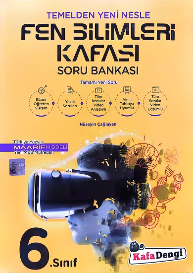 Kafa Dengi 6.Sınıf Fen Bilimleri Kafası Soru Bankası 2025-26 YENİ MÜFREDAT