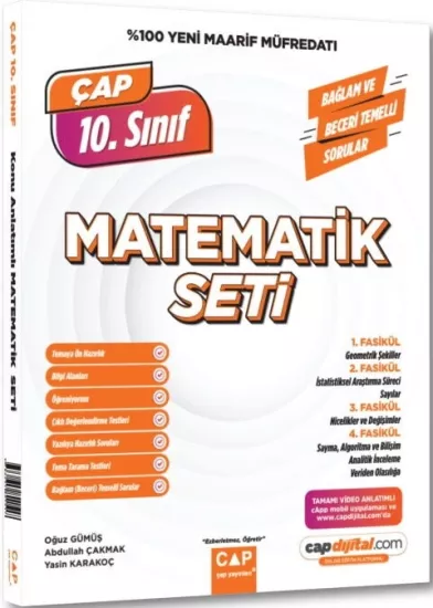 Çap Yayınları 10. Sınıf Matematik Maarif Model Set 2027 **YENİ**