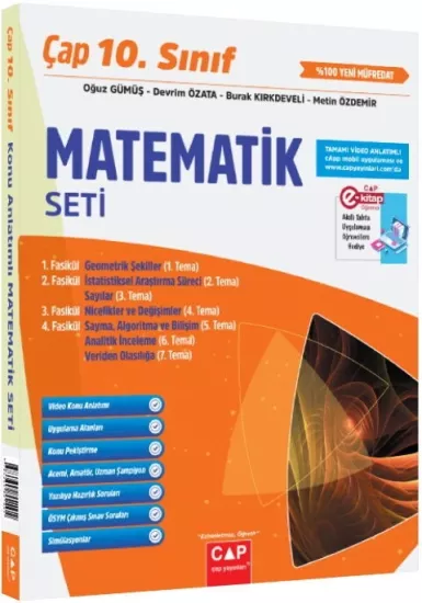 Çap Yayınları 10. Sınıf Matematik Seti 2025-26 YENİ MÜFREDAT