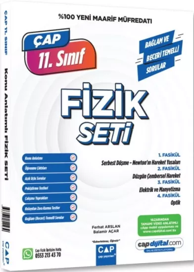 Çap Yayınları 11. Sınıf Fizik Maarif Model Set 2027**YENİ**