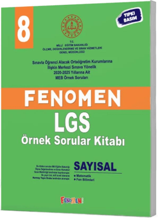 Fenomen 8 MEB Sayısal Örnek Sorular