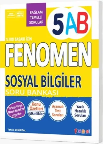 Fenomen Okul Yayınları 5. Sınıf Sosyal Bilgiler A ve B Soru Bankası 2027