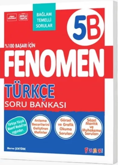Fenomen Okul Yayınları 5. Sınıf Türkçe B Soru Bankası  Bağlam Temelli 2027