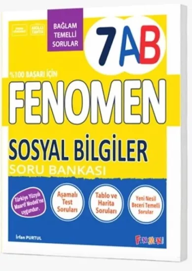 Fenomen Okul Yayınları 7. Sınıf Sosyal Bilgiler A-B Soru Bankası 2027