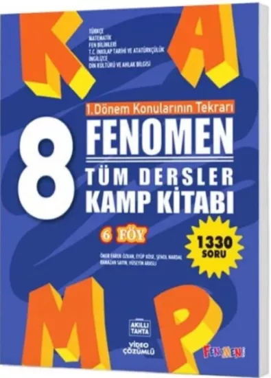Fenomen Okul Yayınları 8. Sınıf Tüm Dersler Fenomen Kamp Kitabı