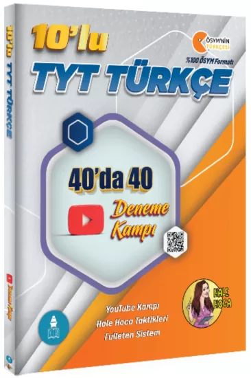 KR AKADEMİ Gezgin Türkçe Hale Hoca 10’lu TYT Türkçe 40’ta 40 Deneme Kampı
